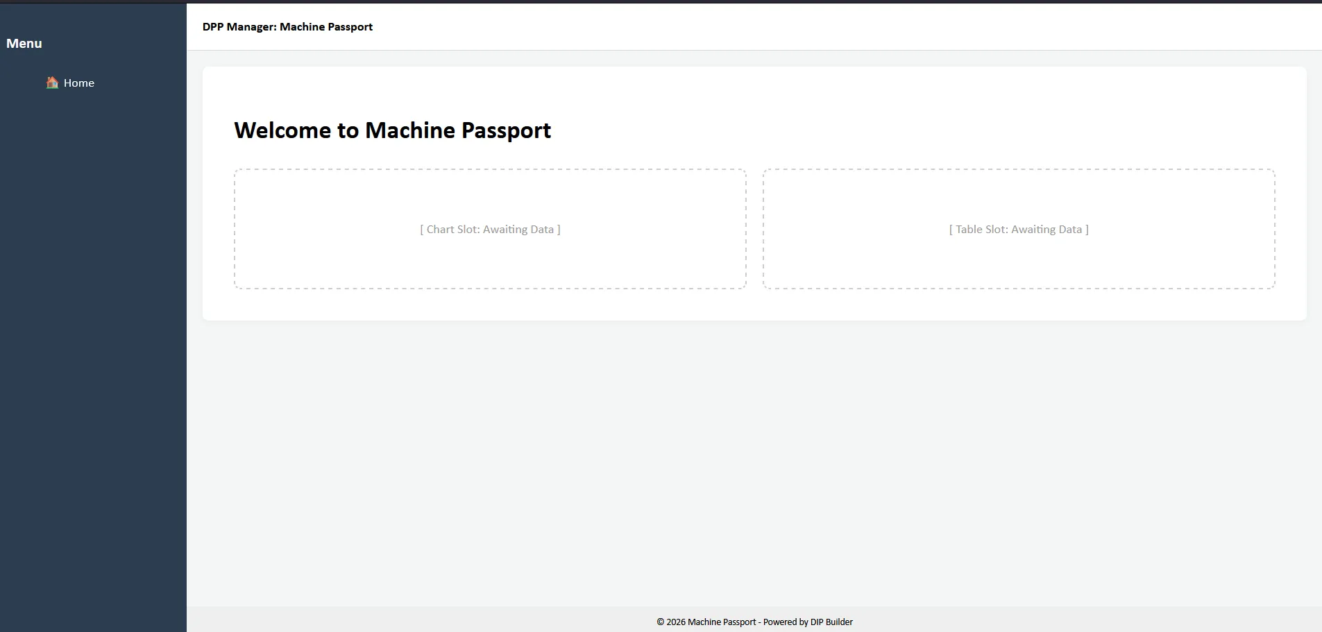Deployed Machine Passport application
