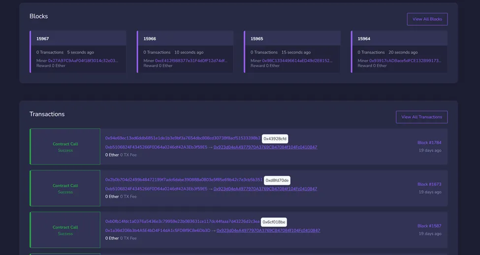 BlockScout explorer